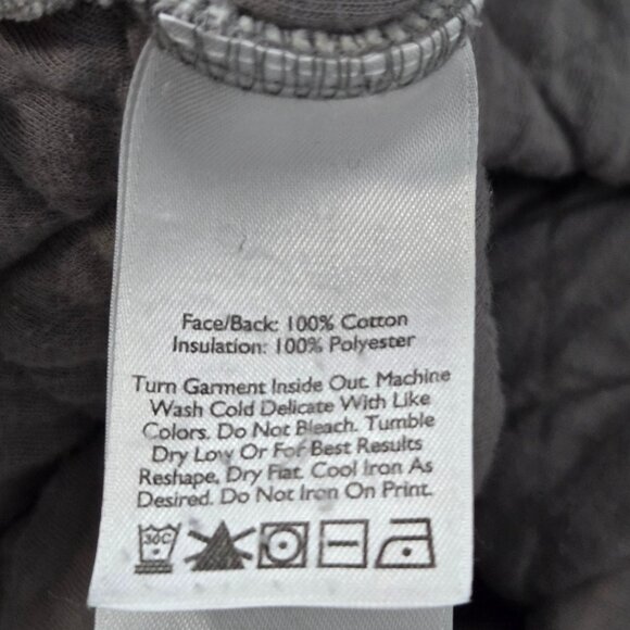 Eddie Bauer Men's Size M Quilted 1/4 Zip Pullover Sweatshirt Diamond Mock Taupe - Picture 7 of 11